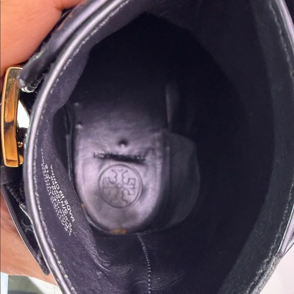 Tory Burch Brooke Black Leather Ankle Boots - Picture 12 of 14